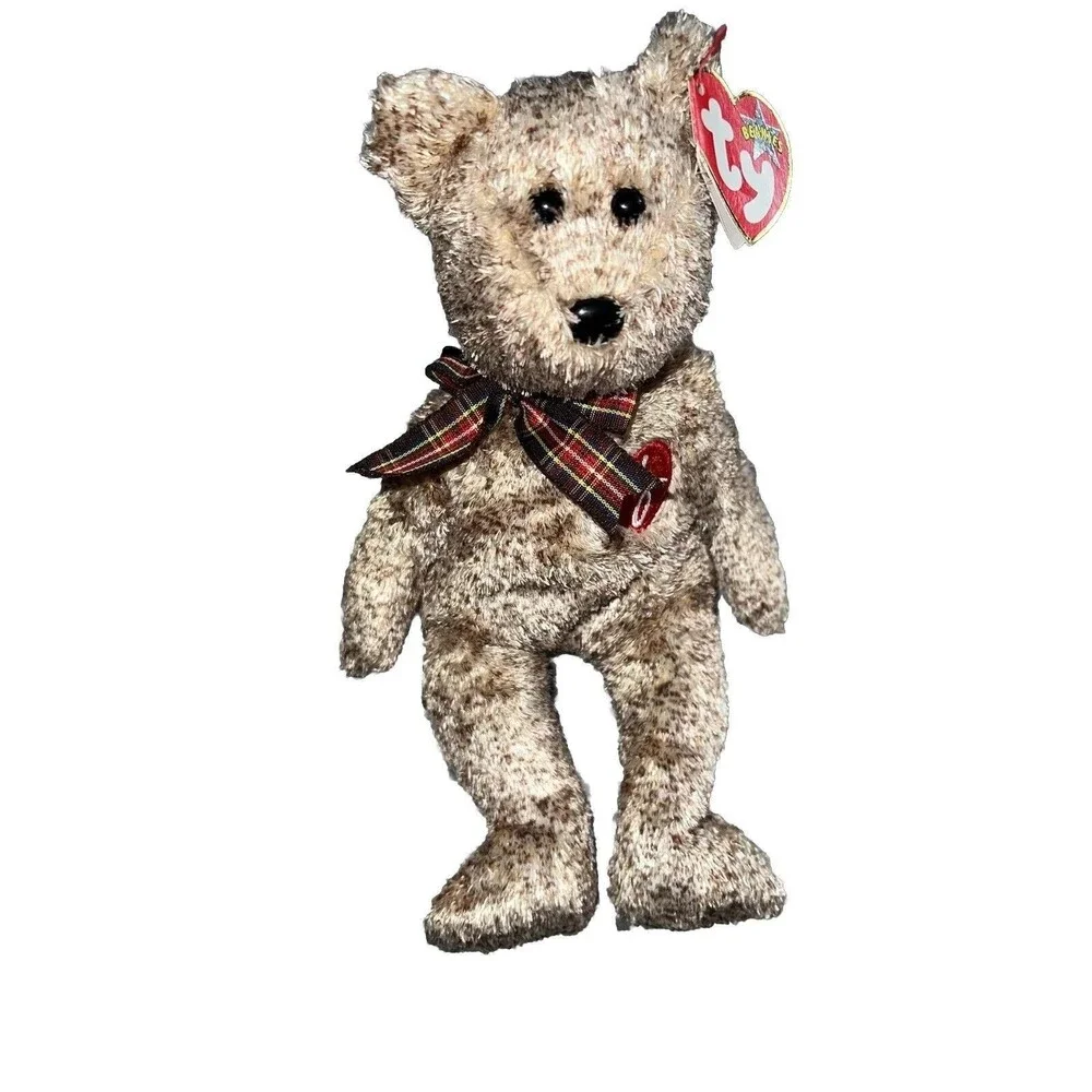 TY Beanie Baby - 2002 SIGNATURE BEAR - Retired (RARE w TAG ERROR)